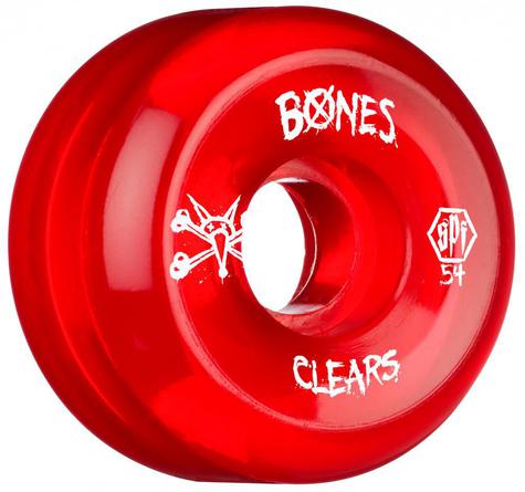 Bones Wheels SPF Clears RED 54MM
